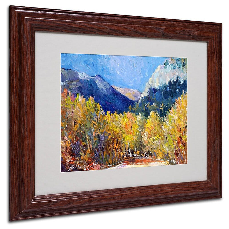 Trademark Fine Art 11" x 14" Acrylic Cotton, Dark Wooden Frame
