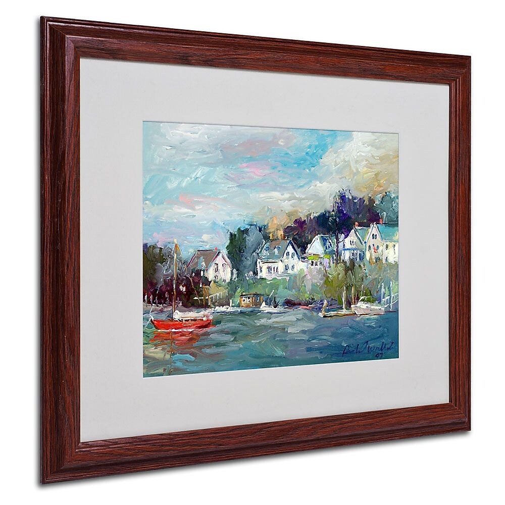 Trademark Fine Art 16" x 20" Acrylic, Dark Wood Frame