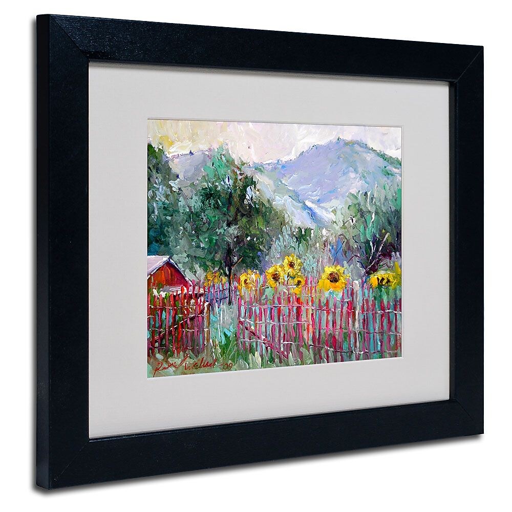 Trademark Fine Art 11" x 14" Acrylic Foothills, Black