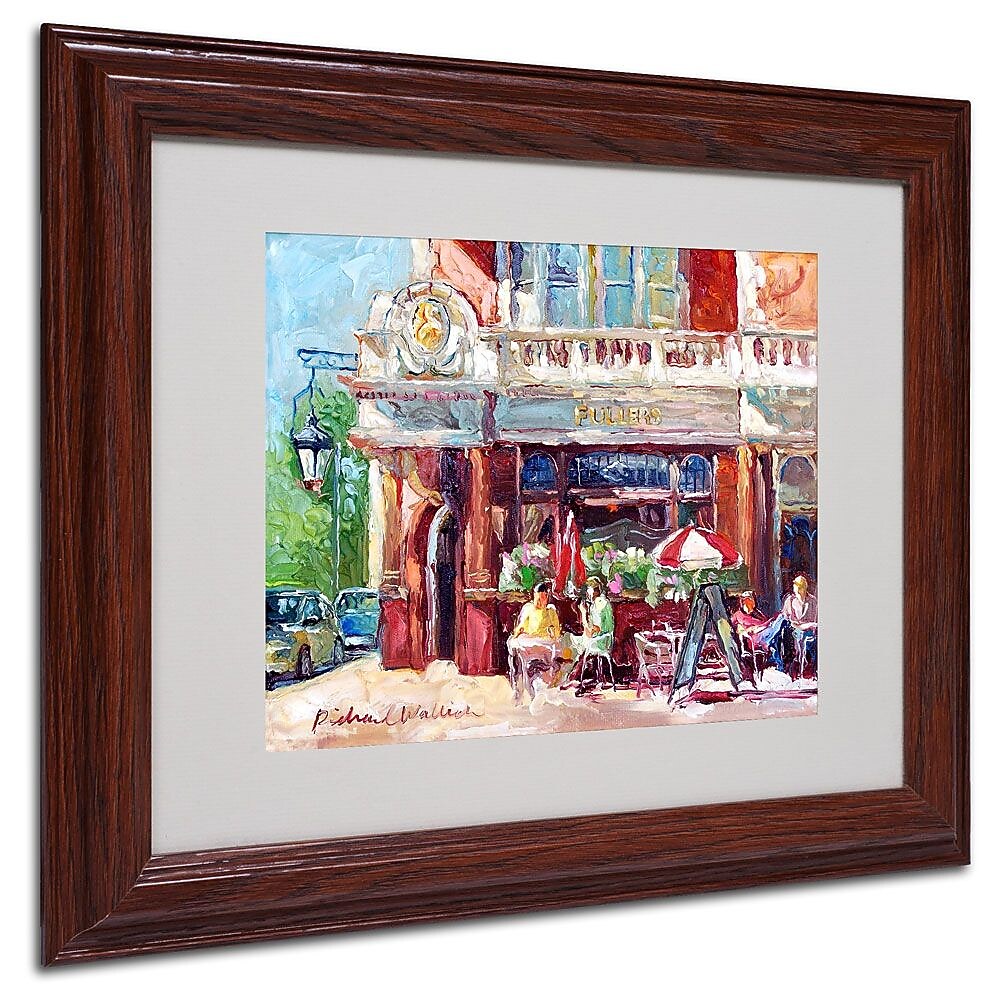 Trademark Fine Art 11" x 14" Acrylic Fullers Artwork, Dark Wood Frame