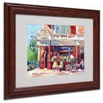 Trademark Fine Art 11" x 14" Acrylic Fullers Artwork, Dark Wood Frame