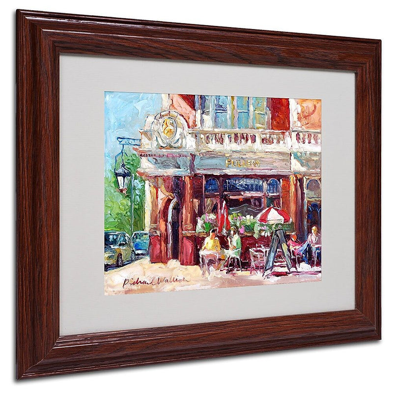 Trademark Fine Art 11" x 14" Acrylic Fullers Artwork, Dark Wood Frame