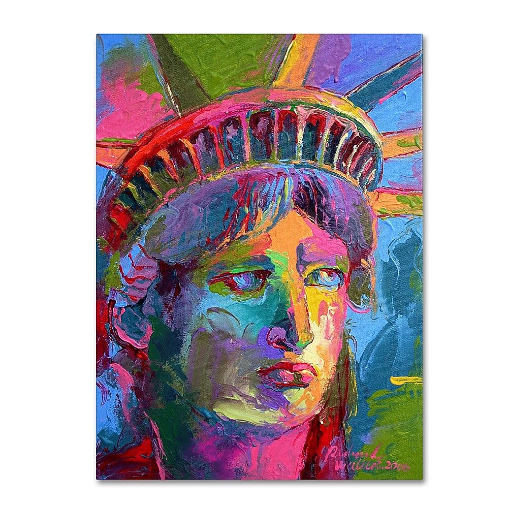 Trademark Fine Art 14" x 19" Wooden Frame Lady Liberty 2