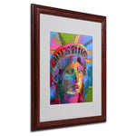 Trademark Fine Art 16" x 20" Acrylic Lady Liberty 2, Dark Wood