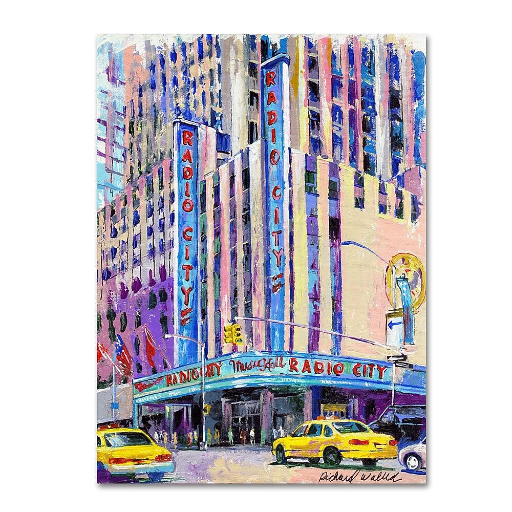 Trademark Fine Art 32" x 24" Wooden Frame Radio City Music Hall