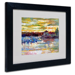 Trademark Fine Art 11" x 14" Acrylic Saco 10, Black Frame