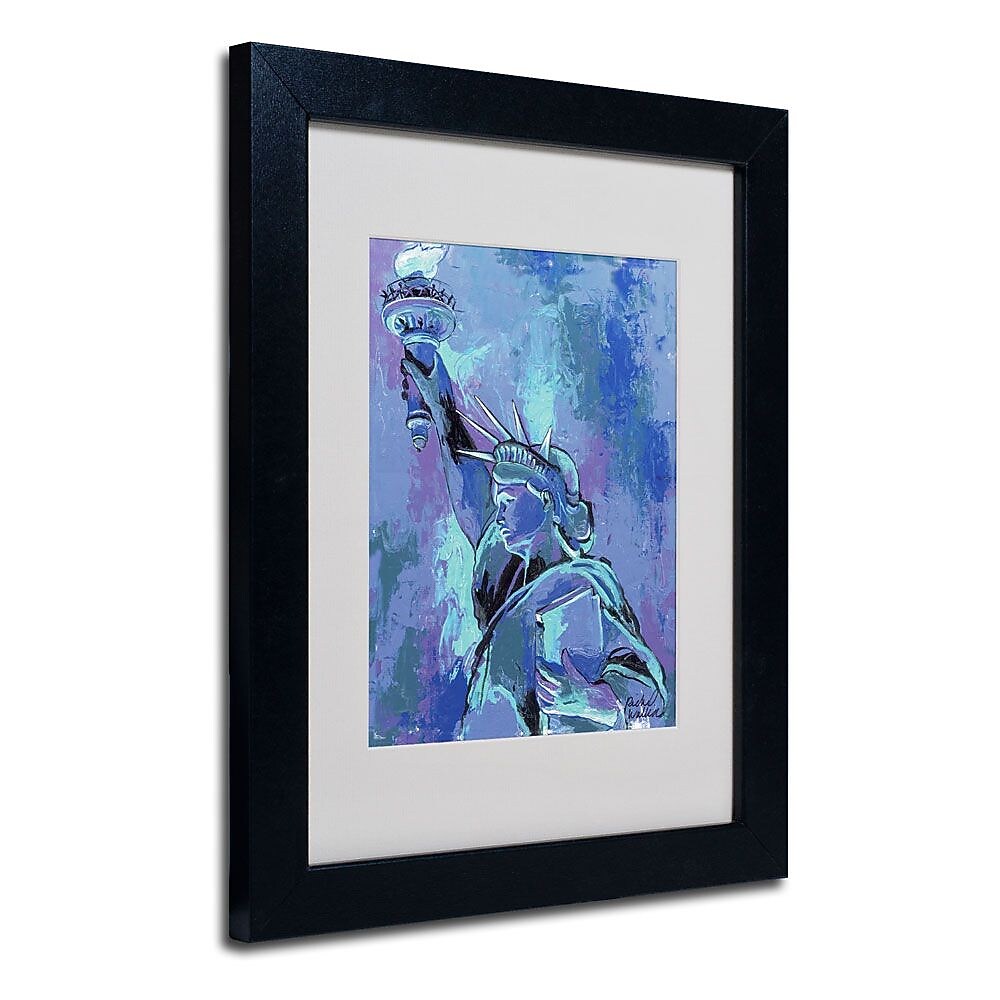 Trademark Fine Art 11" x 14" Acrylic Statue of Liberty 2, Black