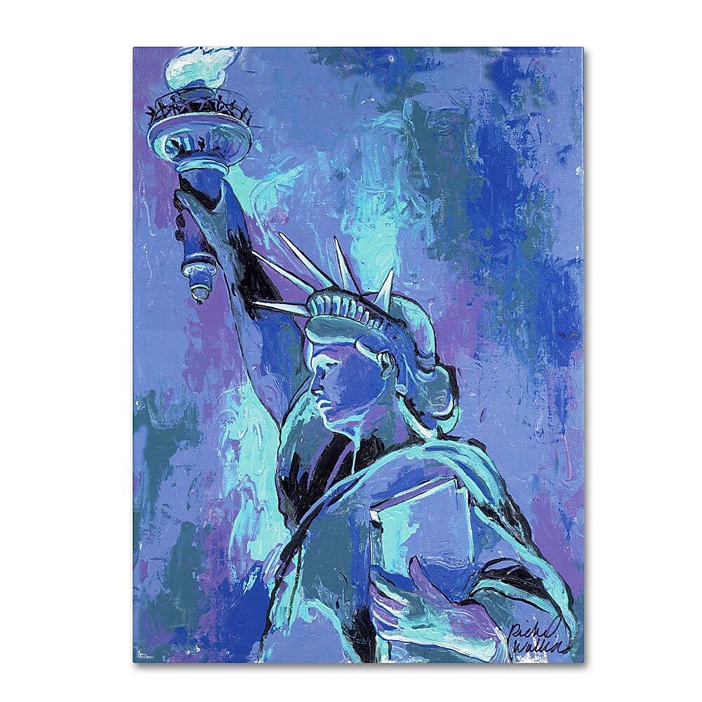 Trademark Fine Art 24" x 18" Wooden Frame Statue of Liberty 2
