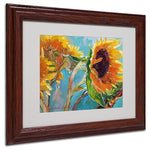 Trademark Fine Art 11" x 14" Acrylic, Canvas, Synthetic, Wood Matted Framed Art, Wood Frame