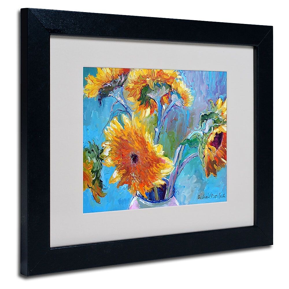 Trademark Fine Art 11" x 14" Acrylic Sun 5, Black Frame