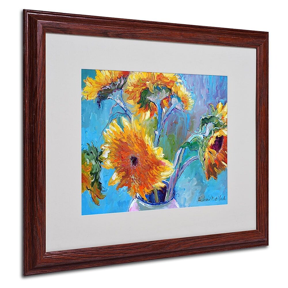 Trademark Fine Art 16" x 20" Acrylic Sun 5, Wood Frame