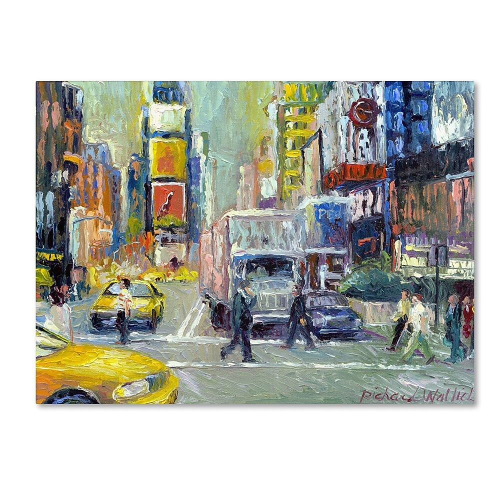 Trademark Fine Art 18" x 24" Wooden Frame Times Square