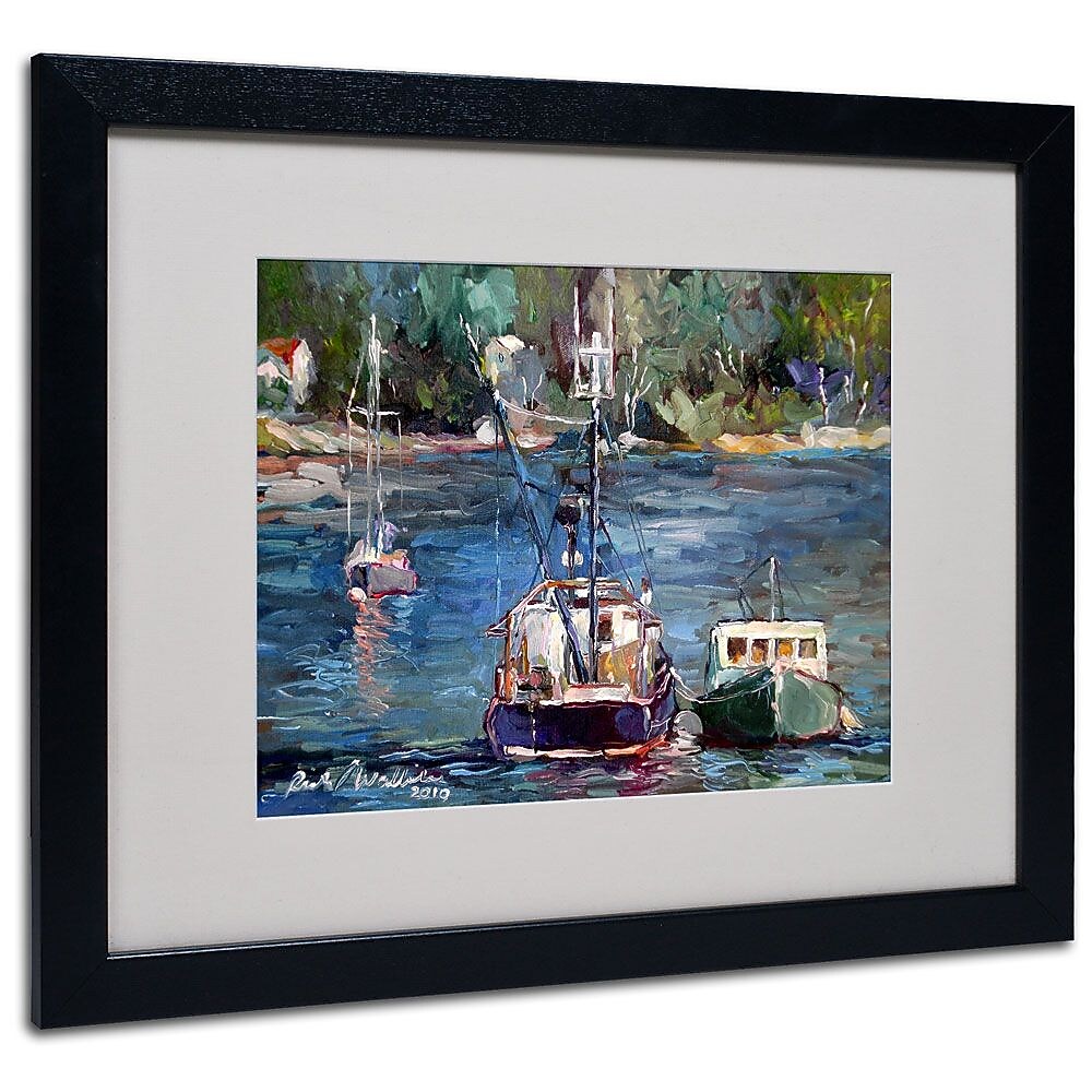Trademark Fine Art 16" x 20" Acrylic Waiting to Ride, Black Frame