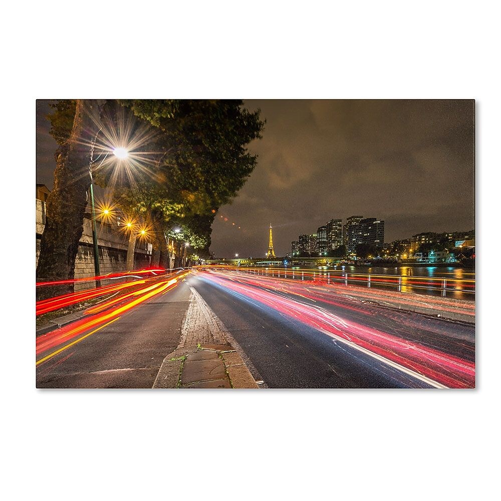 Trademark Fine Art 22" x 32" Wooden Frame Here is Paris