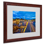 Trademark Fine Art 16" x 20" Acrylic Alexander Bridge Paris, Wood Frame