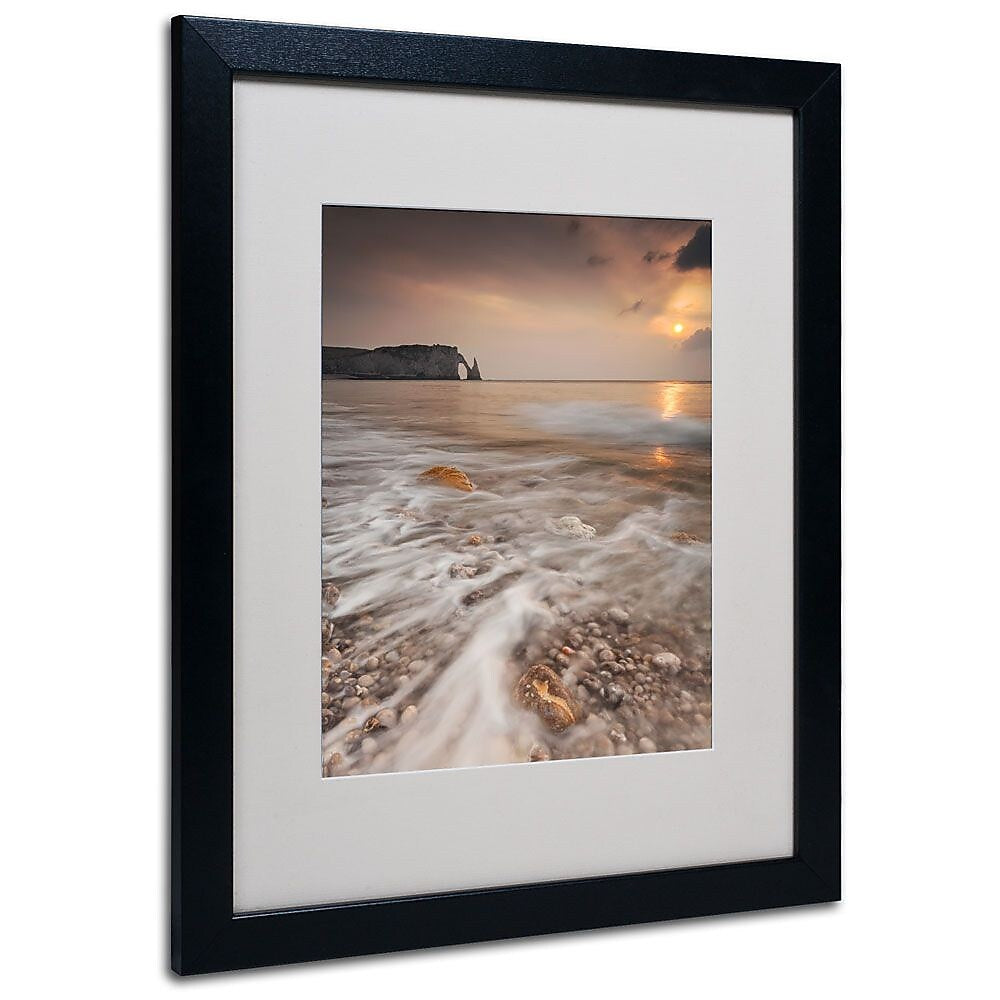 Trademark Fine Art 16" x 20" Acrylic Etretat Artwork, Black Frame