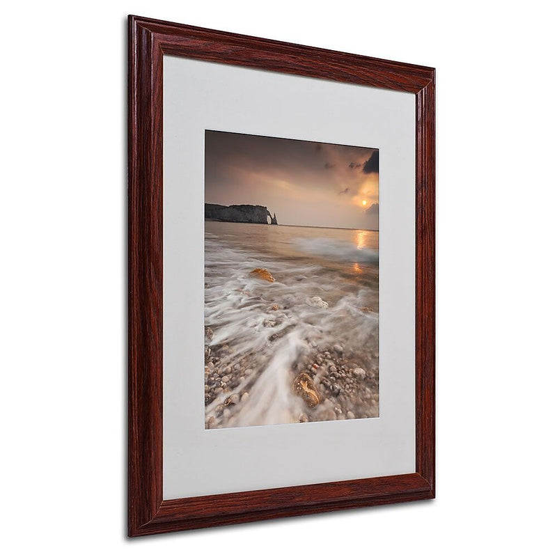 Trademark Fine Art 16" x 20" Acrylic Etretat Artwork, Wood Frame