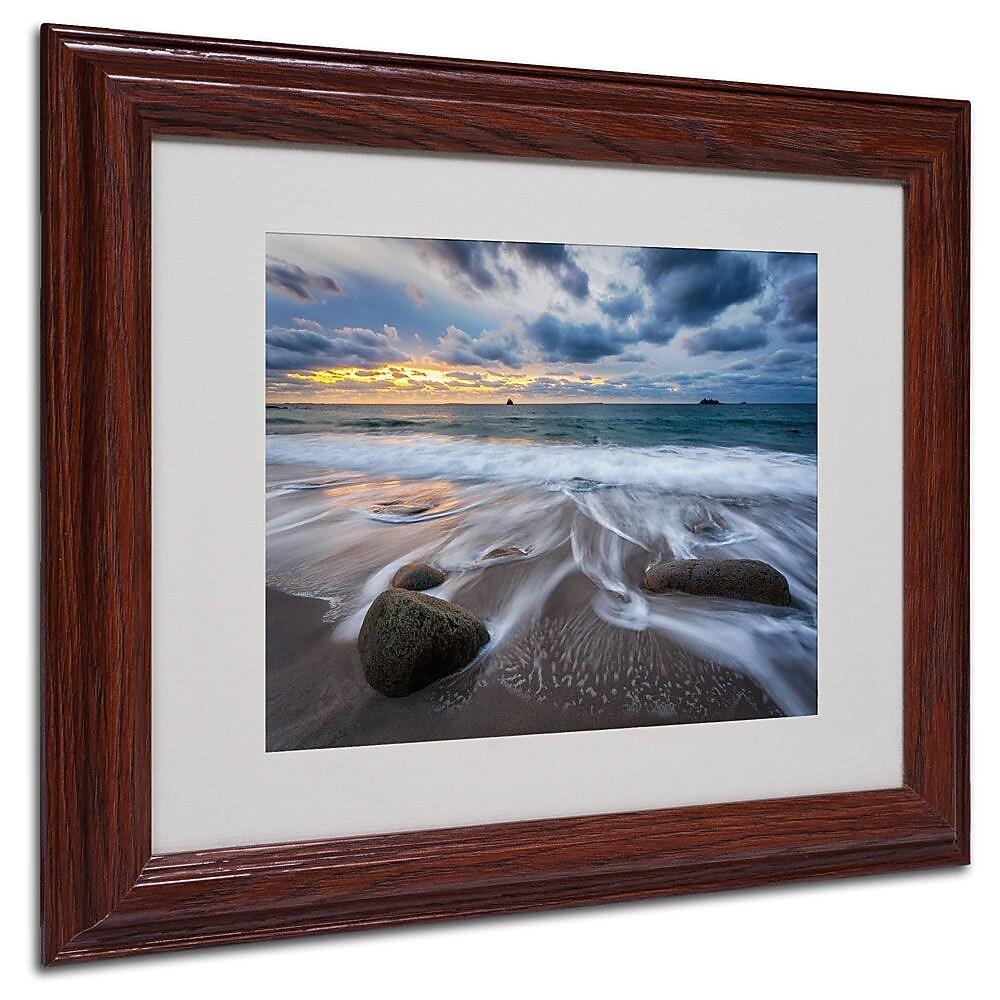 Trademark Fine Art 11" x 14" Acrylic The Song of Water, Wood Frame