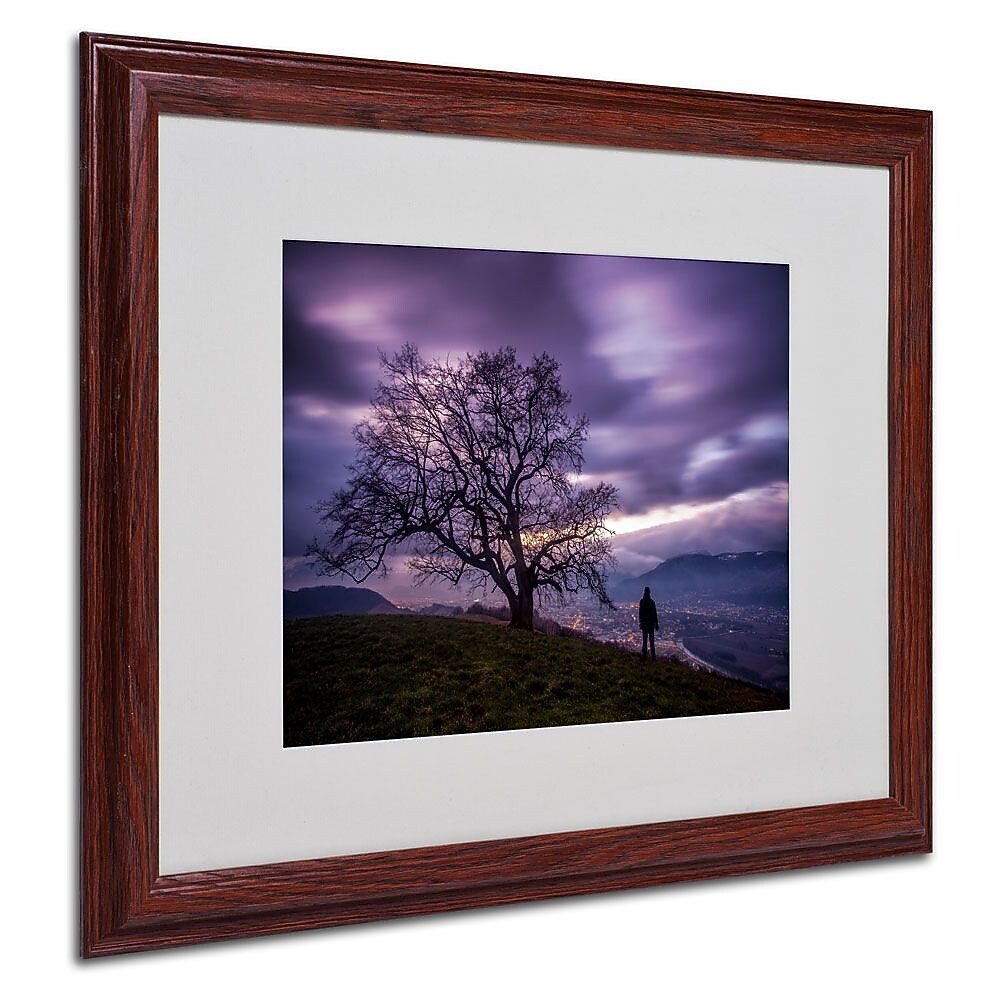 Trademark Fine Art 16" x 20" Acrylic The Tree of Love Grenoble, Wood Frame