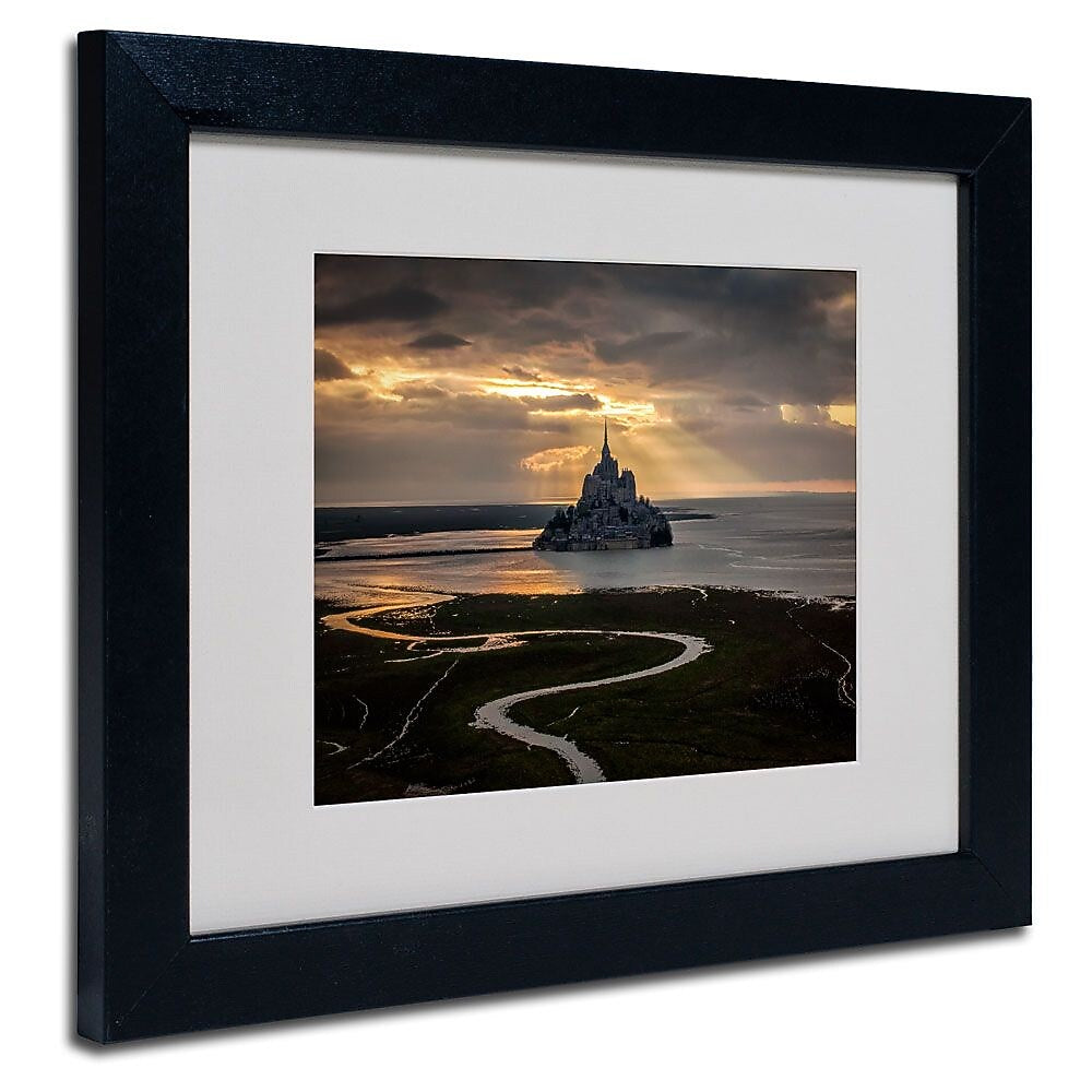 Trademark Fine Art 11" x 14" Acrylic Welcome to The Hell Artwork, Black Frame