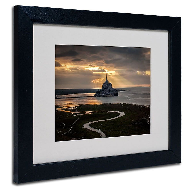Trademark Fine Art 11" x 14" Acrylic Welcome to The Hell Artwork, Black Frame