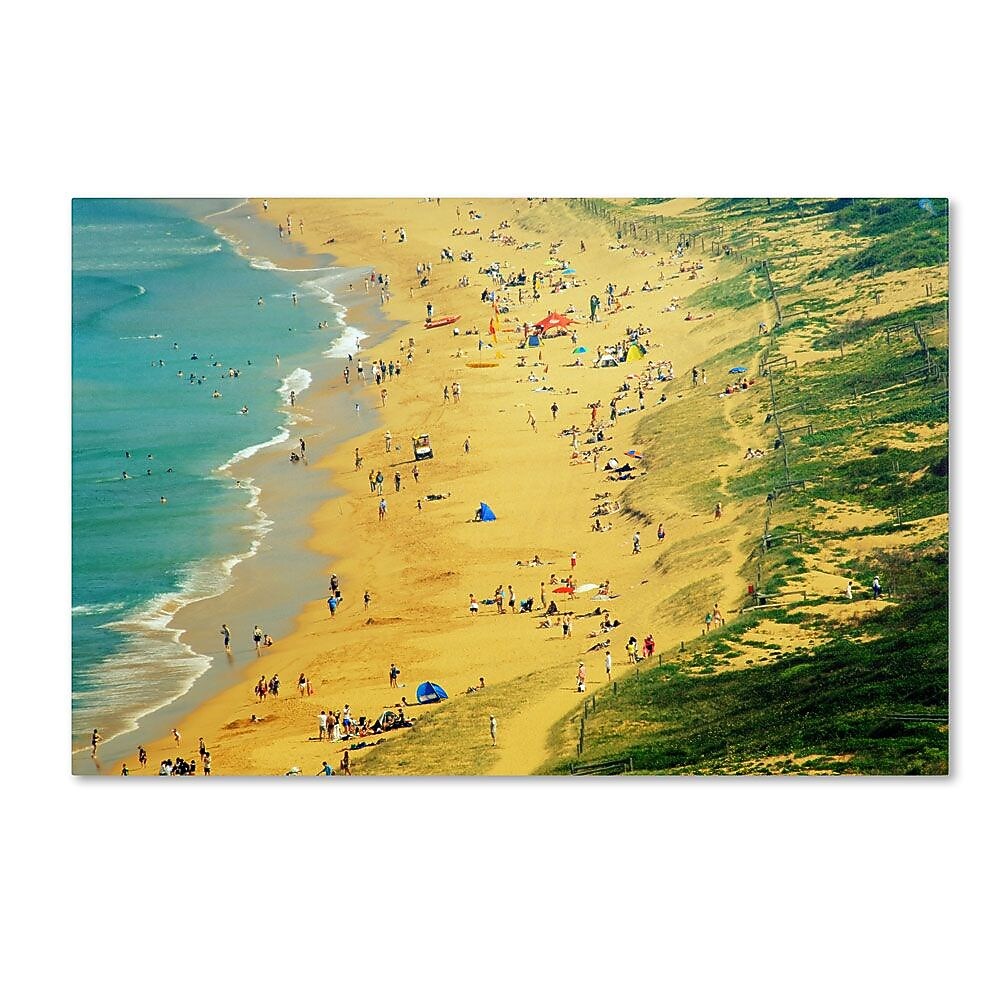 Trademark Fine Art 12" x 19" Wooden Frame Life is a Beach