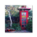 Trademark Fine Art 18" x 18" Wooden Frame Red in The Garden