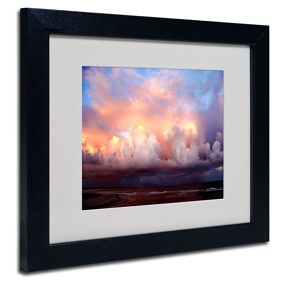 Trademark Fine Art 11" x 14" Acrylic Evening, Black Frame