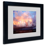 Trademark Fine Art 11" x 14" Acrylic Evening, Black Frame