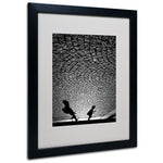 Trademark Fine Art 20" x 16" Acrylic Big World Little, Black Frame