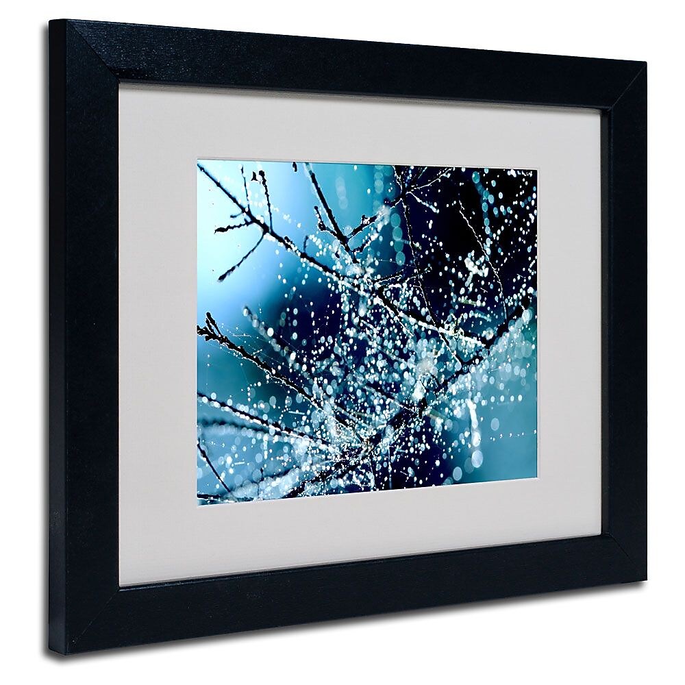 Trademark Fine Art 11" x 14" Acrylic Blue Rhapsody Artwork, Black Frame