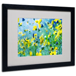 Trademark Fine Art 16" x 20" Canvas Flower Power, Black Frame