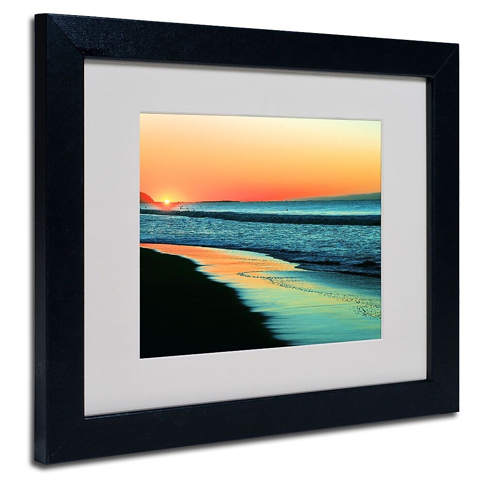 Trademark Fine Art 11" x 14" Acrylic Good Morning, Black Frame