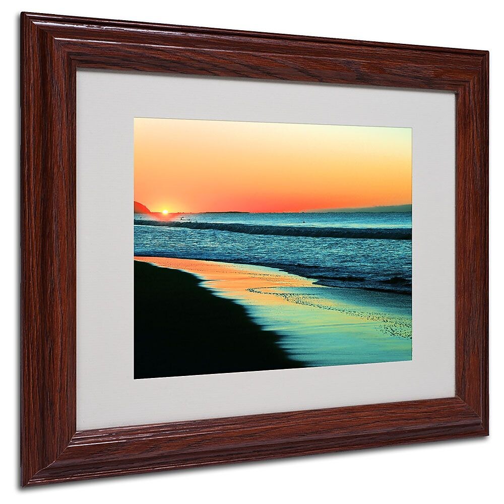 Trademark Fine Art 11" x 14" Acrylic Good Morning, Wood Frame