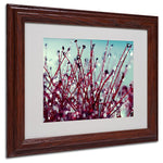Trademark Fine Art 11" x 14" Acrylic Morning Tunes, Dark Wood