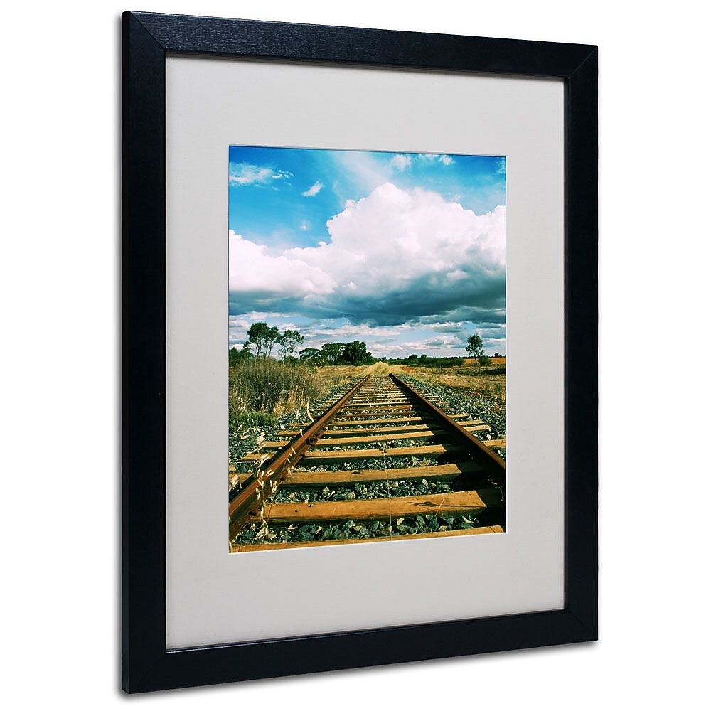 Trademark Fine Art 16" x 20" Acrylic Journey Ends, Black Frame