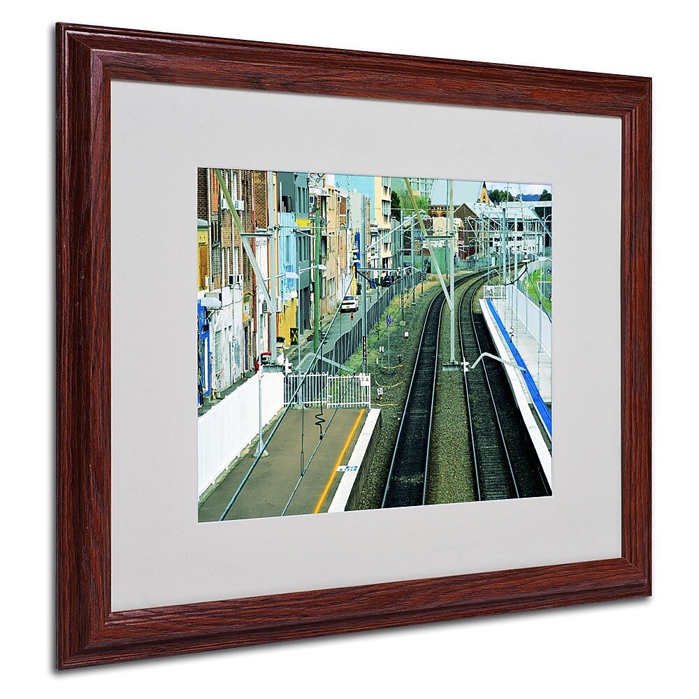 Trademark Fine Art 16" x 20" Acrylic The Journey Starts, Wood Frame