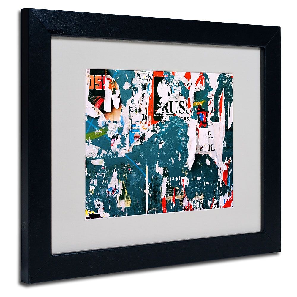 Trademark Fine Art 11" x 14" Acrylic Yesterday's News, Black Frame