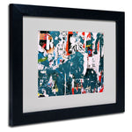 Trademark Fine Art 11" x 14" Acrylic Yesterday's News, Black Frame