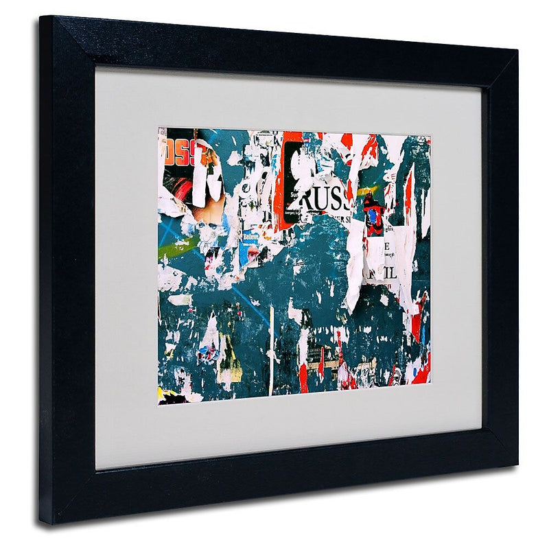 Trademark Fine Art 11" x 14" Acrylic Yesterday's News, Black Frame