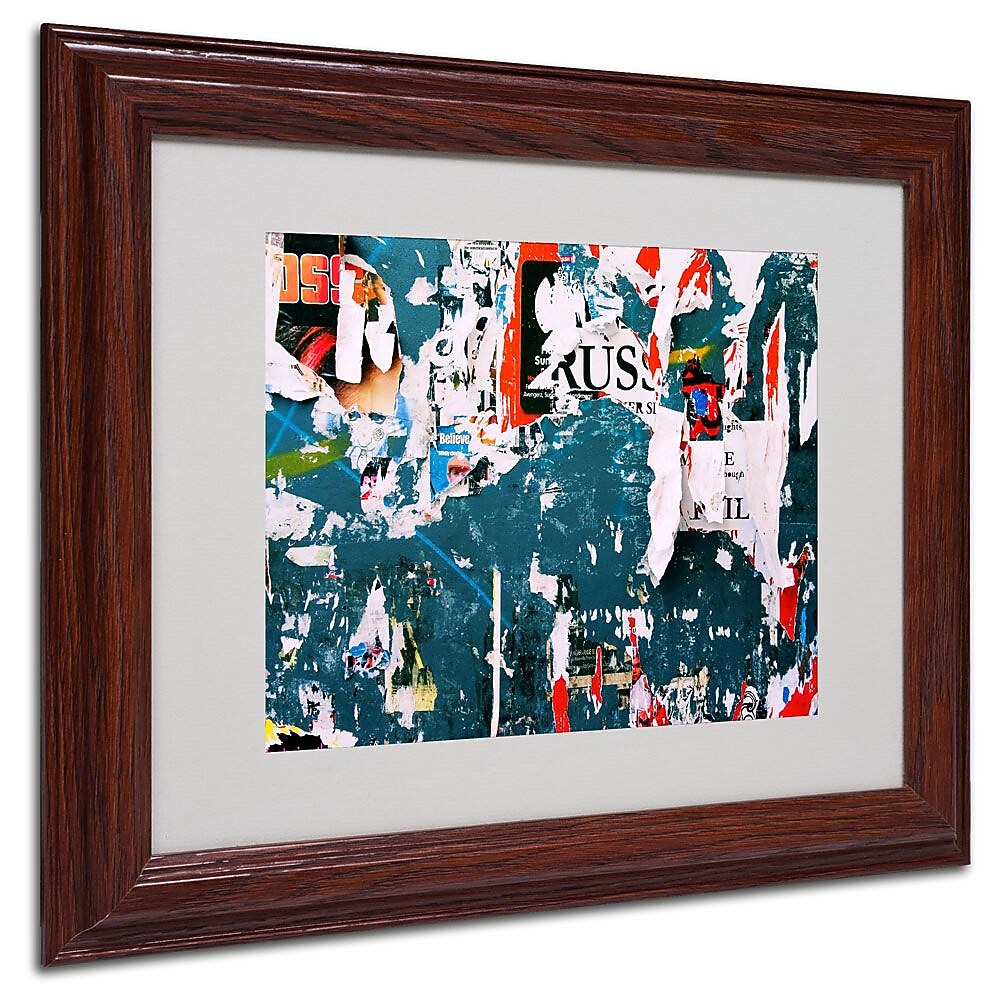 Trademark Fine Art 11" x 14" Acrylic Yesterday's News, Wood Frame