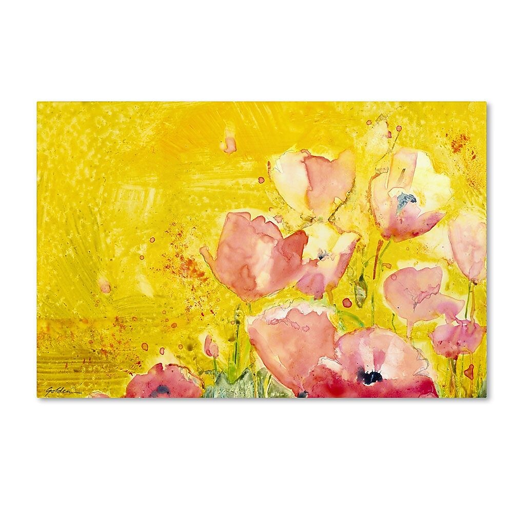 Trademark Fine Art 30" x 47" Wooden Frame Pink Poppy Field