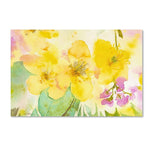 Trademark Fine Art 30" x 47" Wooden Frame Yellow Trio