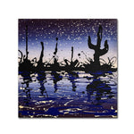 Trademark Fine Art 18" x 18" Wooden Frame Desert Lake