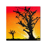 Trademark Fine Art 14" x 14" Wooden Frame Joshua Sunburst Artwork