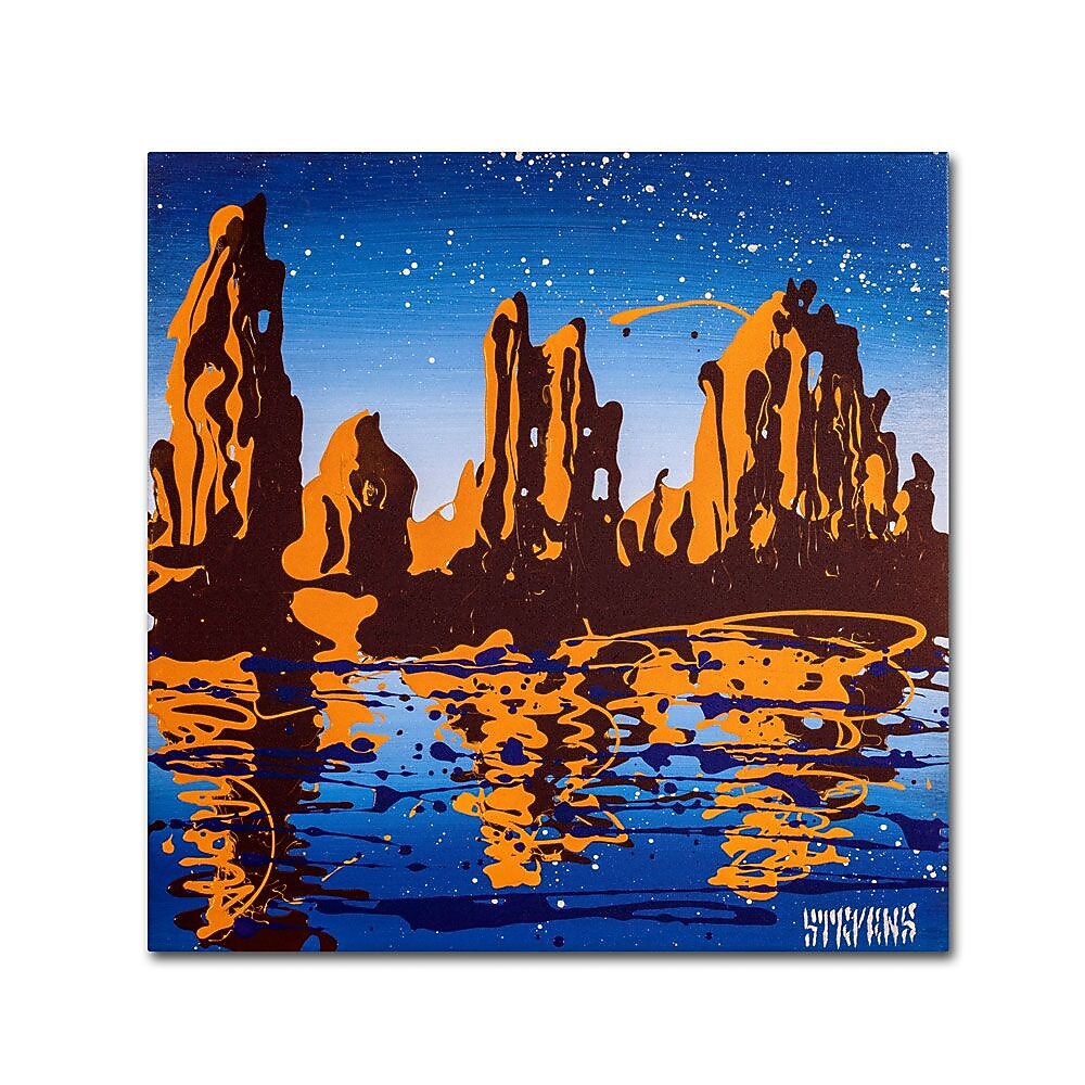 Trademark Fine Art 14" x 14" Wooden Frame Lake Powell 02