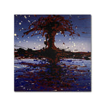 Trademark Fine Art 24" x 24" Wooden Frame Lake Tree