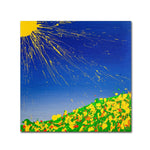 Trademark Fine Art 35" x 35" Wooden Frame Sunny Field