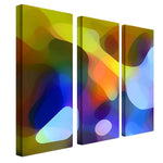 Trademark Fine Art 12" x 32" ABS/Canvas Gallery Wrapped Art, Set/3