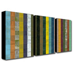Trademark Fine Art 22" x 32" Wooden Frame Gallery-Wrapped Canvas Art, Set/3